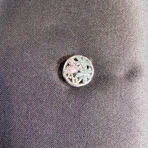 Retired Pandora Tropical Flamingo CZ Stones Crystal Charm Bracelet  EUC